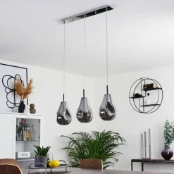 Luminaires Scandinaves-hofstein Suspension Domma Chrome, 3 lumières