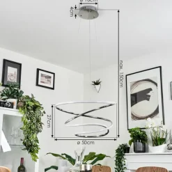 hofstein Suspension Donebas LED Chrome, 1 lumière