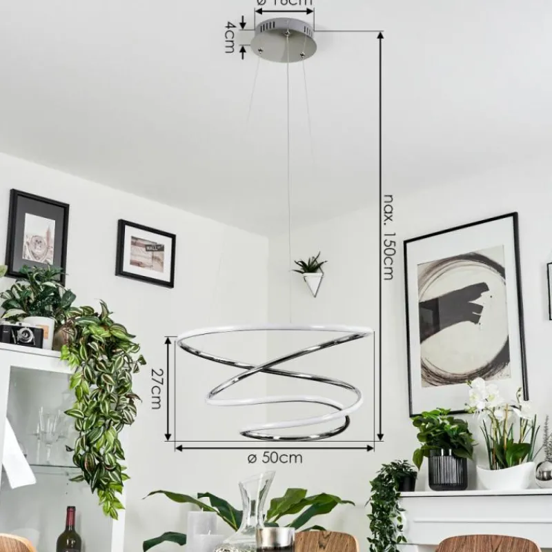 hofstein Suspension Donebas LED Chrome, 1 lumière