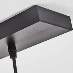 Suspension Verre Fumé-hofstein Suspension Doussal Noir, 3 lumières