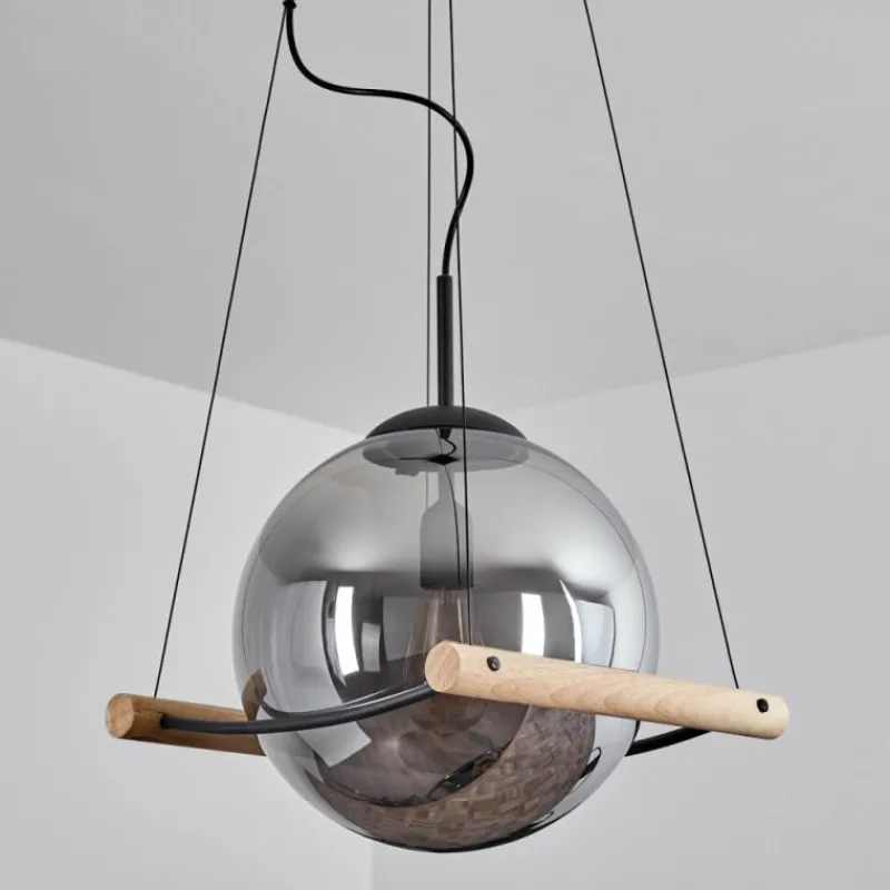 Suspension Verre Fumé-hofstein Suspension Duchemin Écru, 1 lumière