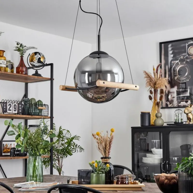 Suspension Verre Fumé-hofstein Suspension Duchemin Écru, 1 lumière