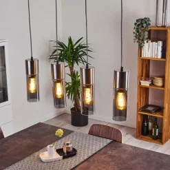 hofstein Suspension Dulcita Nickel mat, 4 lumières