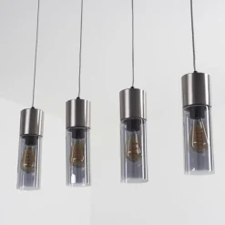 hofstein Suspension Dulcita Nickel mat, 4 lumières