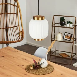 hofstein Suspension Dyce Noir, 1 lumière