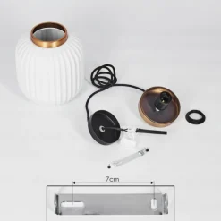 hofstein Suspension Dyce Noir, 1 lumière