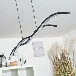 hofstein Suspension Eaglesham LED Noir, 1 lumière