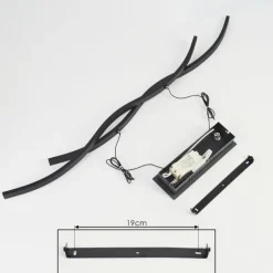 hofstein Suspension Eaglesham LED Noir, 1 lumière