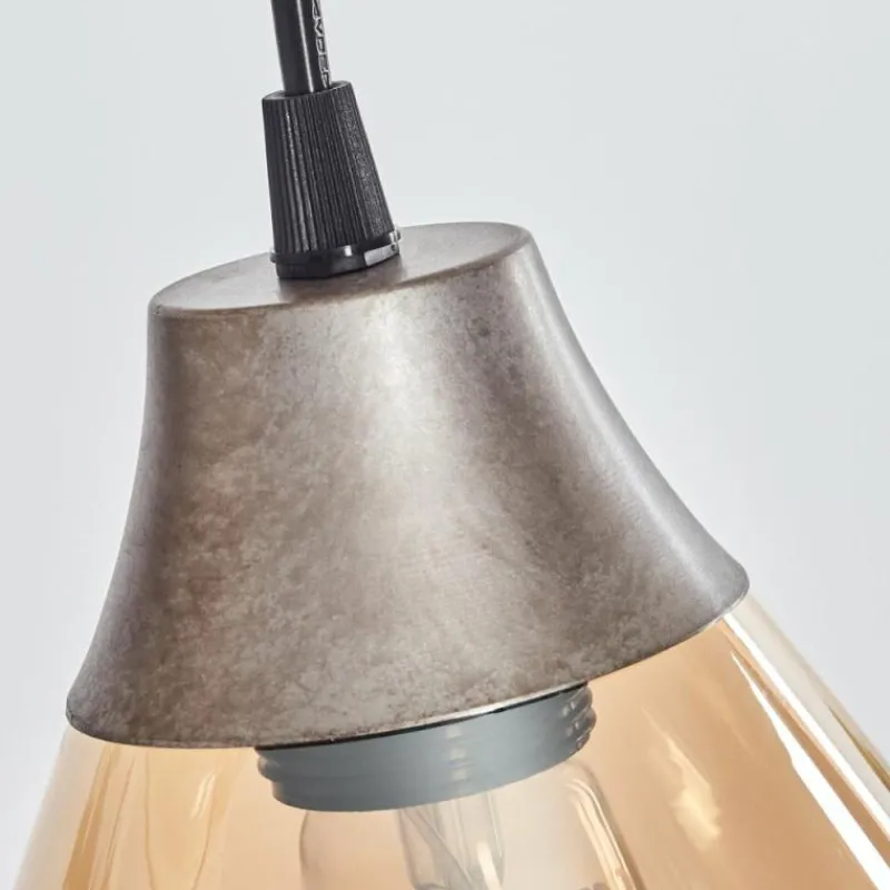 hofstein Suspension Echallens Argenté, 5 lumières