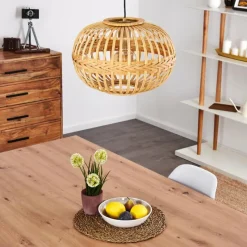 Style Boho-Chic-hofstein Suspension Egede Brun, 1 lumière