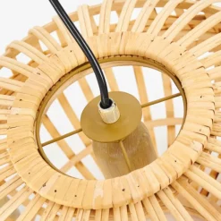 Style Boho-Chic-hofstein Suspension Egede Brun, 1 lumière