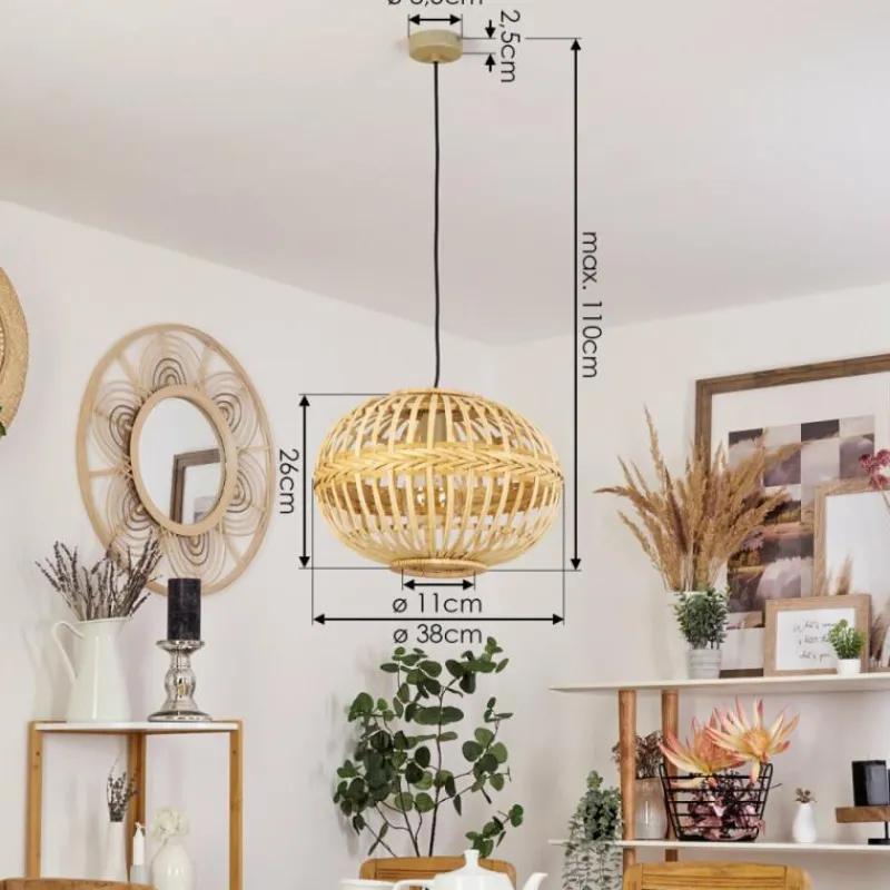 Luminaires Orientaux-hofstein Suspension Egede Brun, 1 lumière