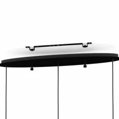 Suspension Verre Fumé-Luminaires Eglo Suspension Eglo AGUILARES Noir, 3 lumières