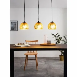 Luminaires Eglo Suspension EGLO ALBARACCIN Noir, 3 lumières