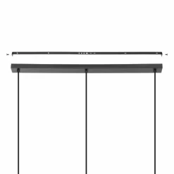 Style Boho-Chic-Luminaires Eglo Suspension Eglo ALDERNEY Noir, 3 lumières