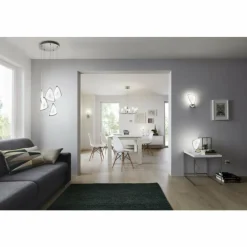 Luminaires Eglo Suspension Eglo AMONDE LED Chrome, 5 lumières* Éclairage Led