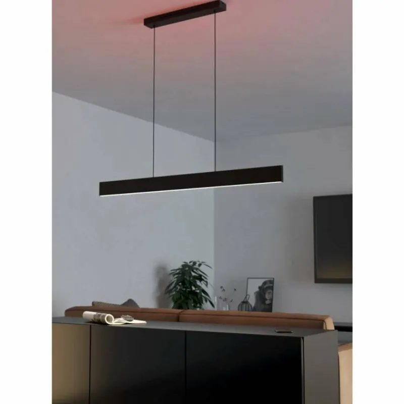 Luminaires Eglo Suspension Eglo ANDREAS-Z LED Noir, 2 lumières, Changeur de couleurs