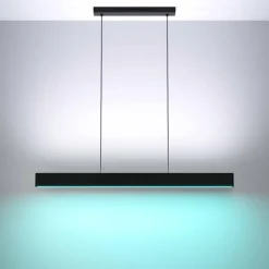 Luminaires Eglo Suspension Eglo ANDREAS-Z LED Noir, 2 lumières, Changeur de couleurs