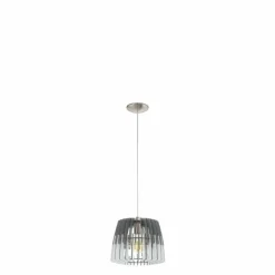 Luminaires Rustiques-Luminaires Eglo Suspension Eglo ARTANA Nickel mat, 1 lumière