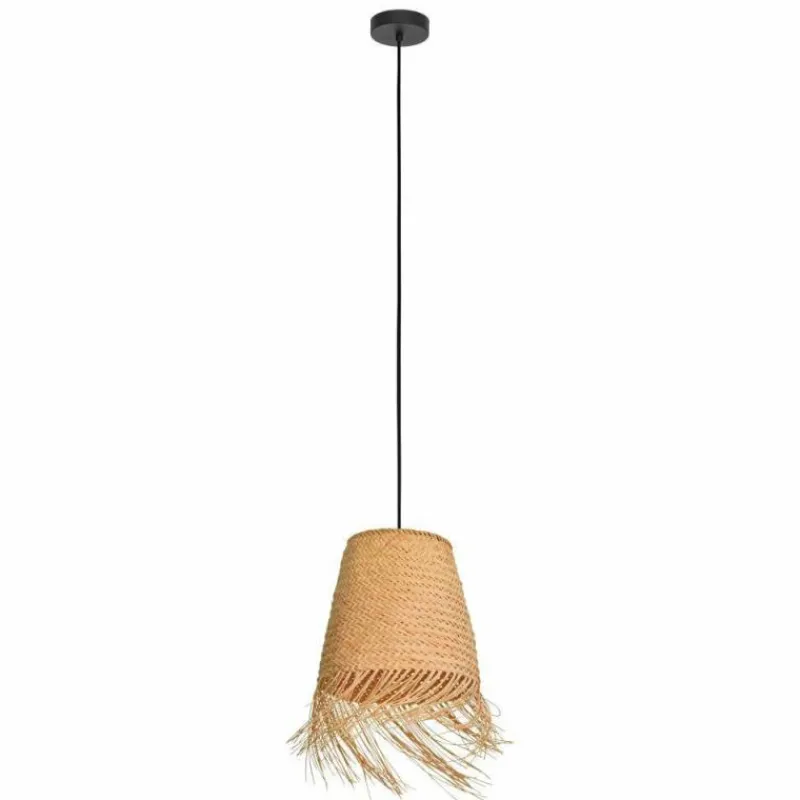 Style Boho-Chic-Luminaires Eglo Suspension Eglo AYCLIFFE Noir, 1 lumière