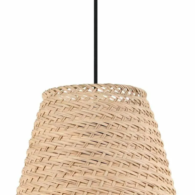 Style Boho-Chic-Luminaires Eglo Suspension Eglo AYCLIFFE Noir, 1 lumière