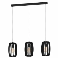 Luminaires Eglo Suspension Eglo BAJAZZARA Noir, 3 lumières* Suspensions