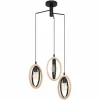 Lampes Industrielles-Luminaires Eglo Suspension Eglo BASILDON Brun, Noir, 3 lumières
