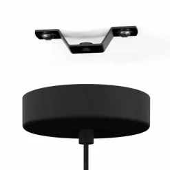 Suspension Verre Fumé-Luminaires Eglo Suspension Eglo BATISTA Laiton, Noir, 1 lumière