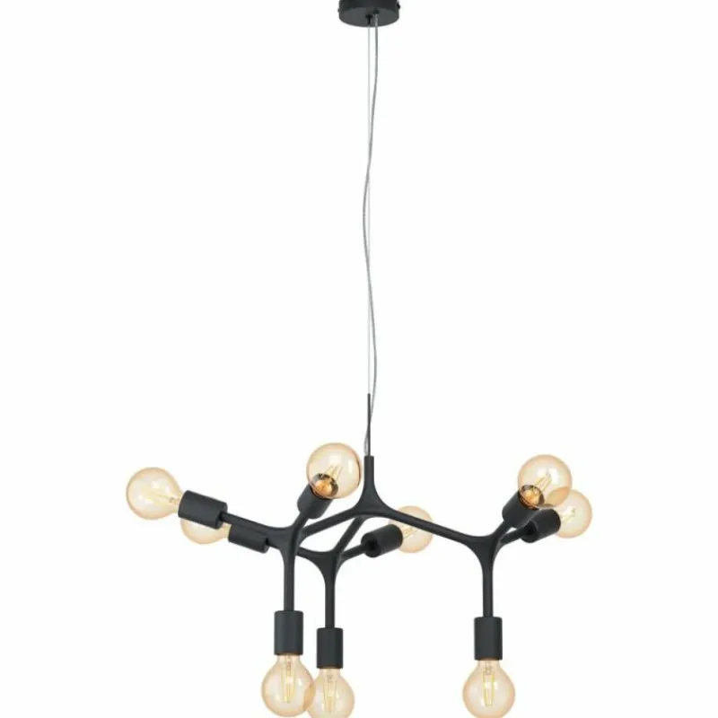Luminaires Eglo Suspension EGLO BOCADELLA Noir, 9 lumières* Suspensions