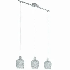 Luminaires Eglo Suspension Eglo BONARES 1 Chrome, 3 lumières* Suspensions
