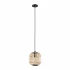 Style Boho-Chic-Luminaires Eglo Suspension EGLO BORDESLEY Noir, 1 lumière