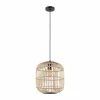 Style Boho-Chic-Luminaires Eglo Suspension EGLO BORDESLEY Noir, 1 lumière
