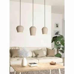 Luminaires Eglo Suspension Eglo CAMBAITO Sable, 3 lumières* Suspensions
