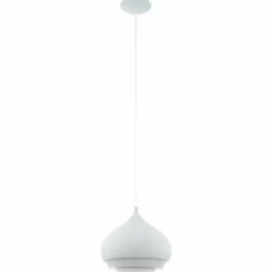 Luminaires Scandinaves-Luminaires Eglo Suspension Eglo CAMBORNE Blanc, 1 lumière