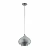 Luminaires Scandinaves-Luminaires Eglo Suspension Eglo CAMBORNE Argenté, 1 lumière