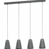 Luminaires Eglo Suspension Eglo CANTERRAS Noir, 4 lumières* Suspensions