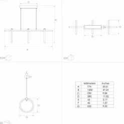 Luminaires Eglo Suspension Eglo CARANACOA LED Noir, 3 lumières* Éclairage Led