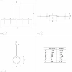 Luminaires Eglo Suspension Eglo CARANACOA LED Noir, 5 lumières* Éclairage Led