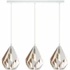 Lampes Dorées-Luminaires Eglo Suspension EGLO CARLTON Or, Blanc, 3 lumières