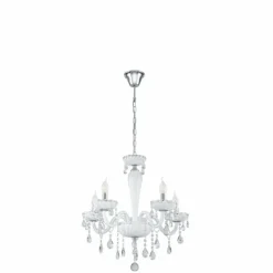 Luminaires Eglo Suspension Eglo CARPENTO Chrome, 5 lumières