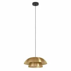 Lampes Dorées-Luminaires Eglo Suspension Eglo CENCIARA Noir, 1 lumière