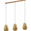 Lampes Industrielles-Luminaires Eglo Suspension EGLO CHIAVICA Laiton, 3 lumières