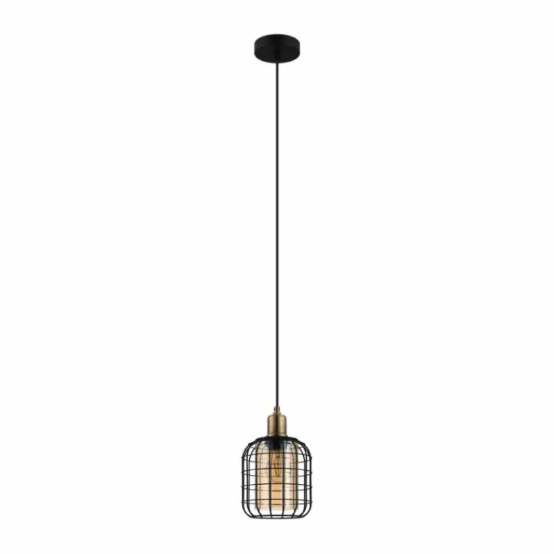Luminaires Eglo Suspension Eglo CHISLE Bruni, Noir, 1 lumière