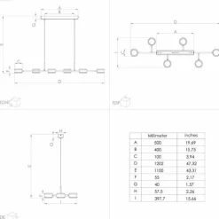 Luminaires Eglo Suspension Eglo CLAVELLINA LED Noir, 6 lumières* Éclairage Led
