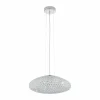 Luminaires Eglo Suspension Eglo CLEMENTE Chrome, Aspect cristal, 3 lumières* Suspensions