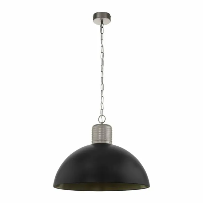 Lampes Industrielles-Luminaires Eglo Suspension EGLO COLDRIDGE Gris, 1 lumière