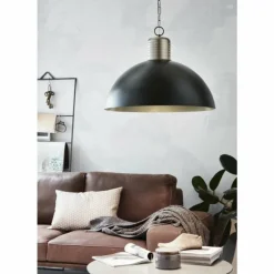 Lampes Industrielles-Luminaires Eglo Suspension EGLO COLDRIDGE Gris, 1 lumière
