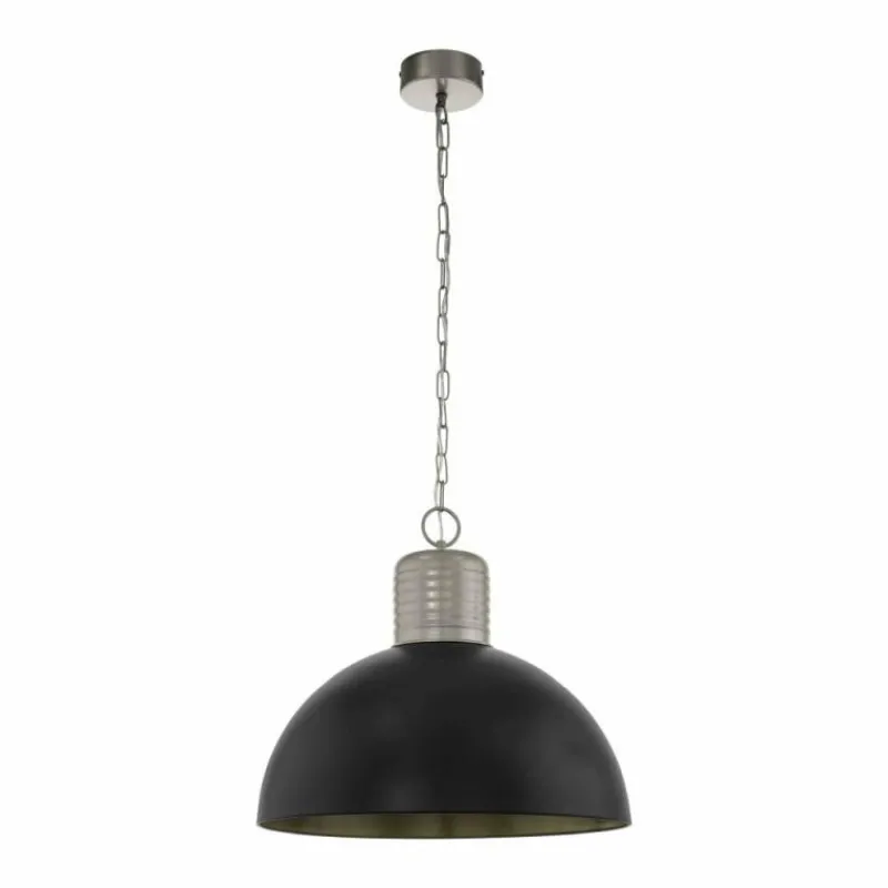 Lampes Industrielles-Luminaires Eglo Suspension EGLO COLDRIDGE Gris, 1 lumière