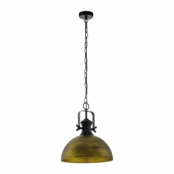 Lampes Dorées-Luminaires Eglo Suspension EGLO COMBWICH Or, Noir, 1 lumière