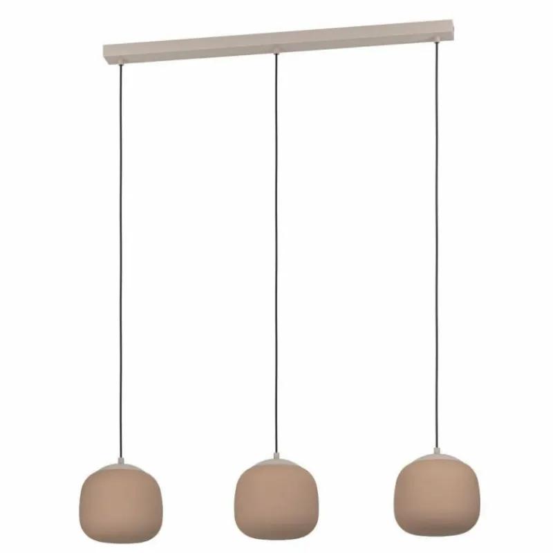 Luminaires Eglo Suspension Eglo COMINIO Taupe, 3 lumières